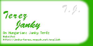 terez janky business card